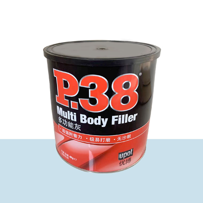 进口P38钣金灰汽车油漆快干合E金腻子纤维原子灰补土耐高温