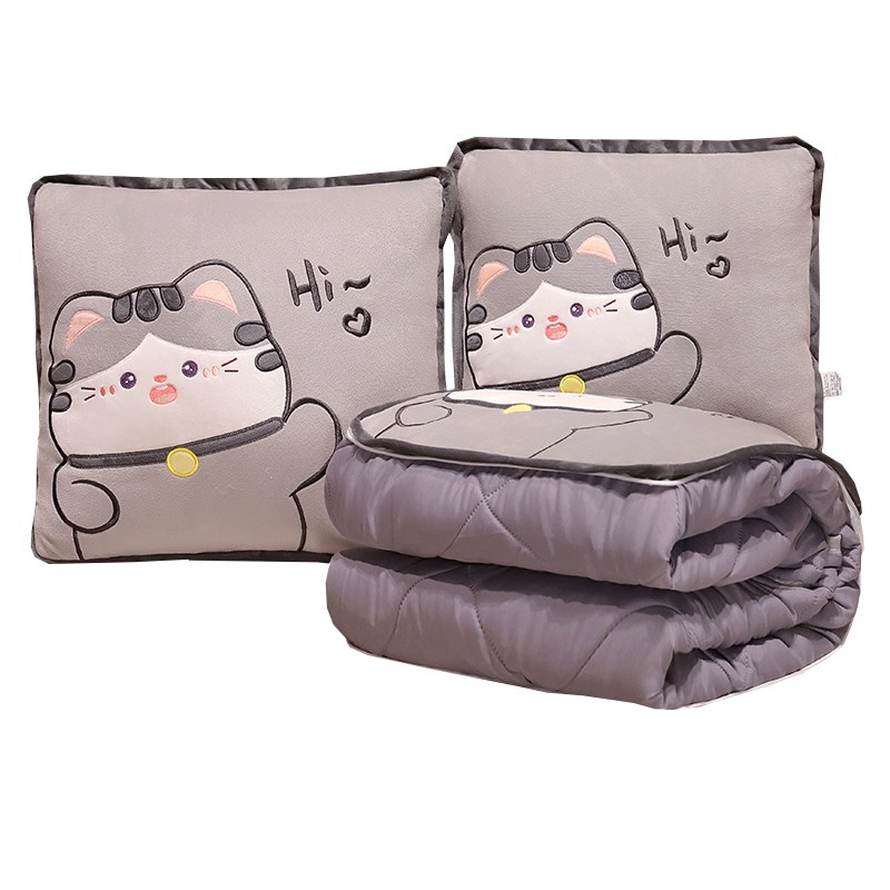 抱枕被子两用折叠加厚午睡毯子二合一办公室车载枕头汽车沙发靠枕