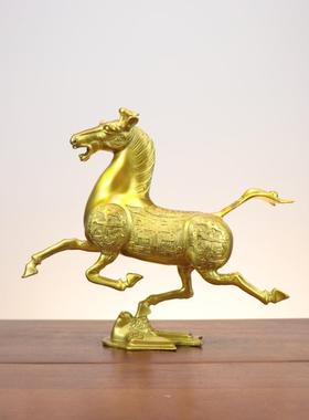 杨铜记 黄铜马踏飞燕 铜工艺品摆件 马踏飞燕