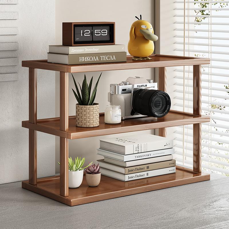 桌面置物架办公室多层水杯架学习书桌搁板收纳厨房台面架子小书架