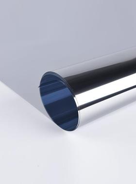 71TX银色镜面反光玻璃贴膜家用高清全身软镜子单向反射窗贴纸浴室