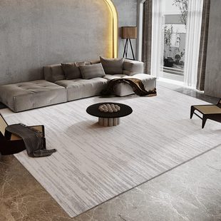 地毯客厅北欧现代简约茶几毯地垫轻奢风卧室灰色床边家用线条灰色