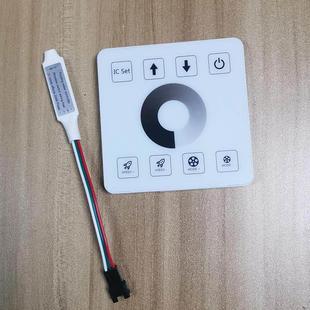 追光流水灯带控制器led线形灯回流跑马流星RF无线86面板开关24v