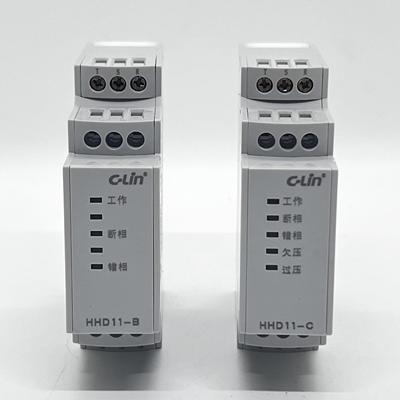 欣灵牌断相相序保护继电器HHD11-B AC380V错相缺相电压不平衡保护