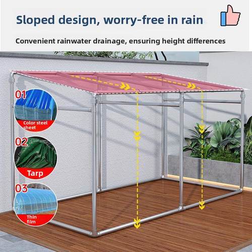 镀锌钢管水管晾衣架遮阳雨棚花架瓜果葡萄架户外阳台遮阳防风雨棚