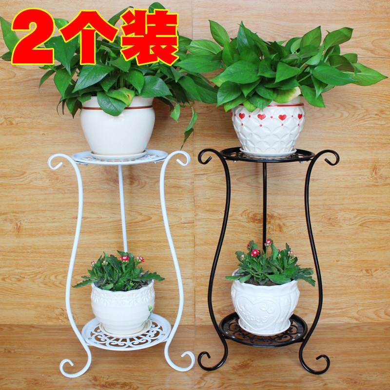 欧式铁艺花架多层客厅室内落地阳台绿萝吊兰花盆架花架置物架