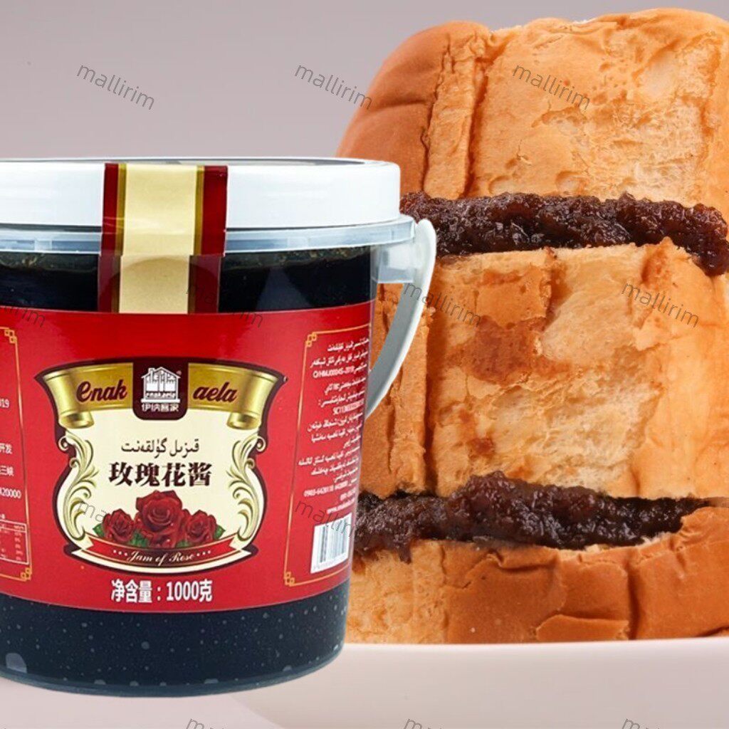 新疆和田特产玫花酱 工瑰早餐涂手抹果酱 玫酱 伊纳客家秋风馋 g