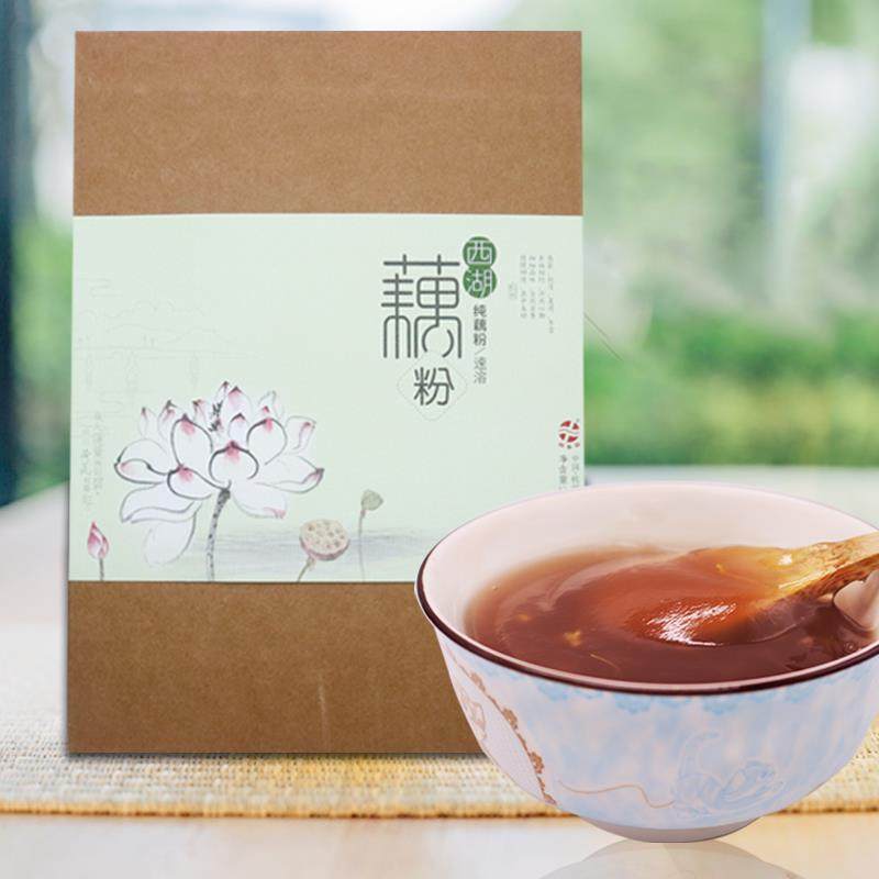 正品浙江杭州特产甜香园西湖藕粉360g礼盒四味组合礼包早餐小包装