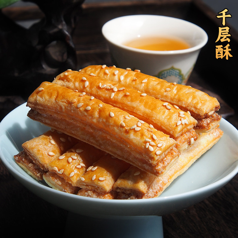 闻酥园糕点千层酥180g 成都文殊院街网红传统糕点心小吃特色酥饼