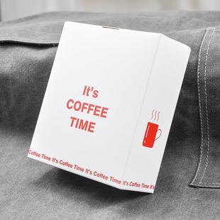 新款小清新风挂耳咖啡包装盒可放5包 可定制挂耳咖啡外盒子50个