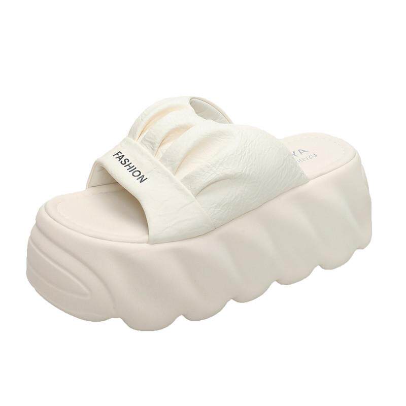 推荐高级感凉拖鞋女夏季外穿2026新款厚底增高高跟配裙子婚纱神器