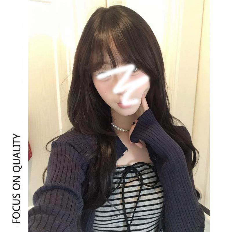 推荐美式复古风针织衫女秋