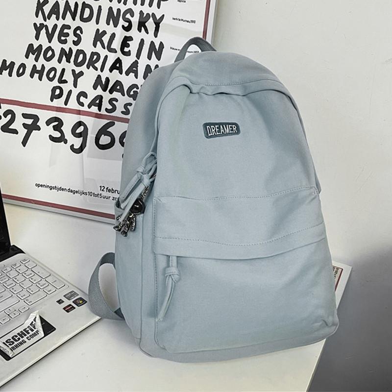 推荐帆布书包男初中生高中