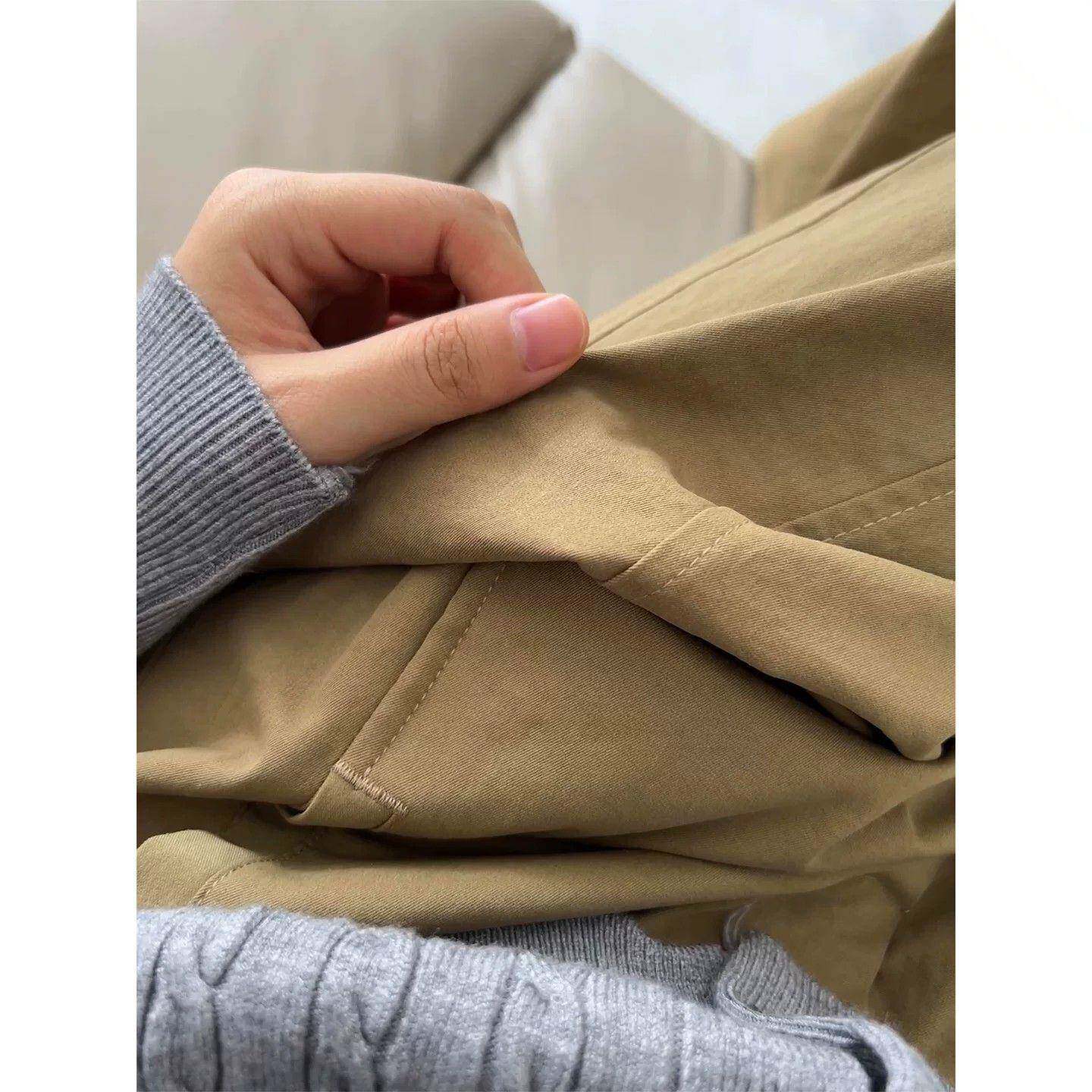 极速日系阔腿工装裤女秋季新款胖妹妹mm休闲宽松显瘦慵懒松弛感裤