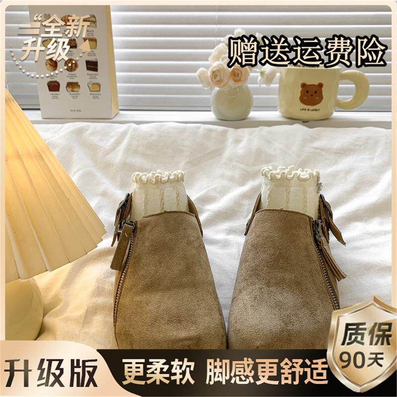 推荐两穿内增高厚底勃肯鞋包头半拖鞋女外穿2025秋季新款穆勒博肯