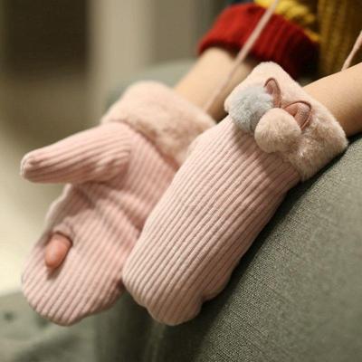 冬天女学生可爱棉手套秋冬