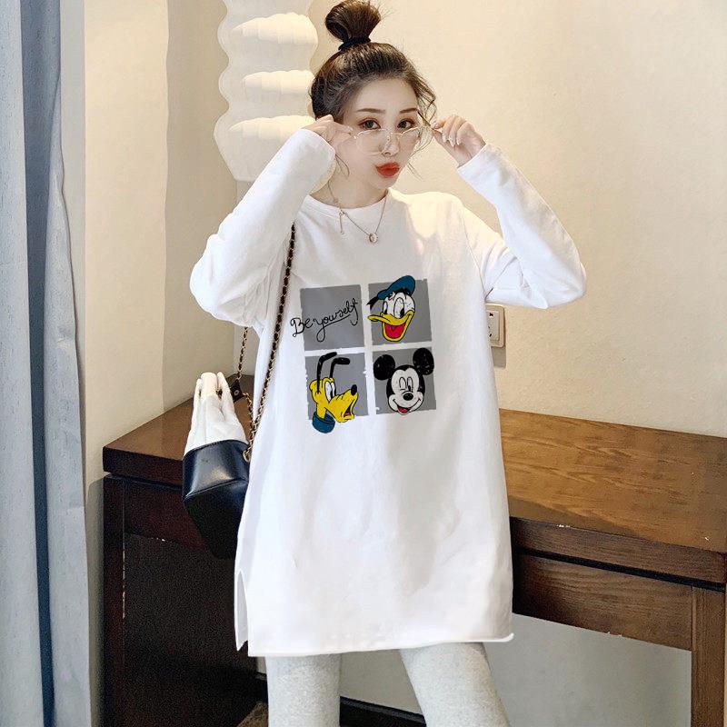 极速长袖T恤女2026新款春秋冬季加绒洋气内搭打底衫中长款上衣遮