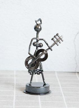新品创意铁艺乐队模型桌面