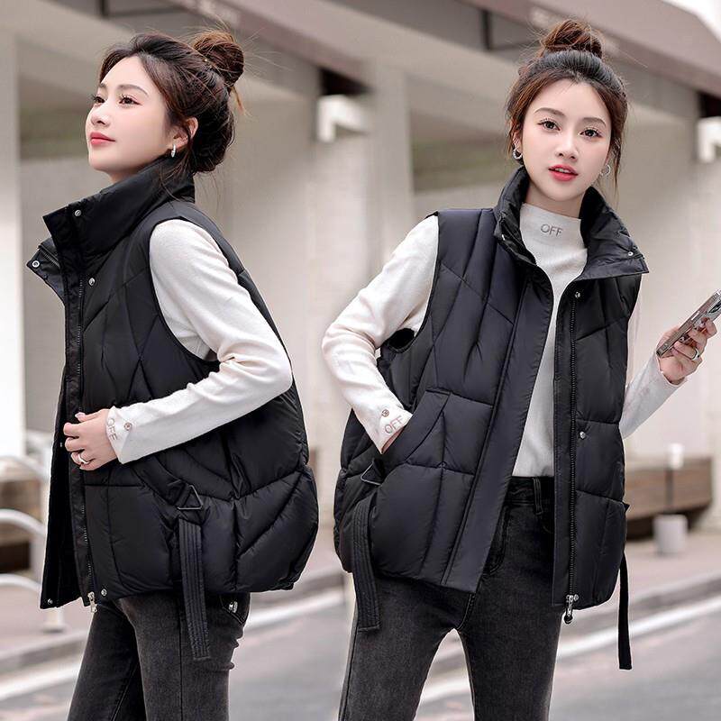极速洋气棉服马甲女冬季大码胖mm显瘦不臃肿2026年新款设计感无袖