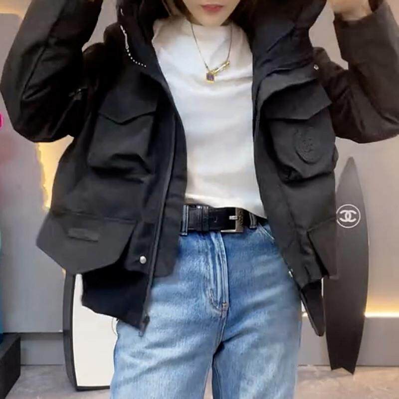 推荐大码胖MM连帽冲锋衣外套女2025年秋冬新款时尚小个子夹克夹棉