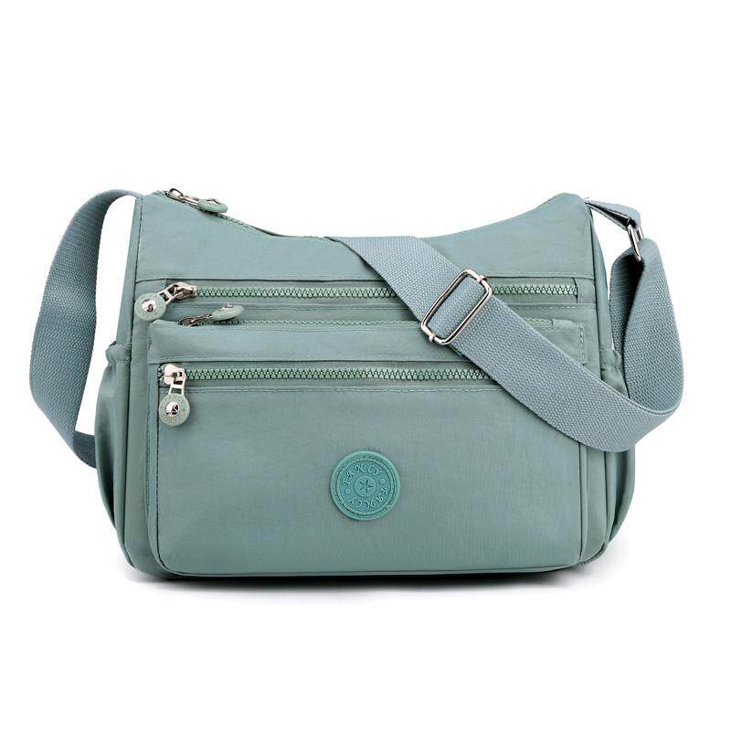 推荐斜挎包女2025新款女包包尼龙牛津布防水背包简约多层大容量单