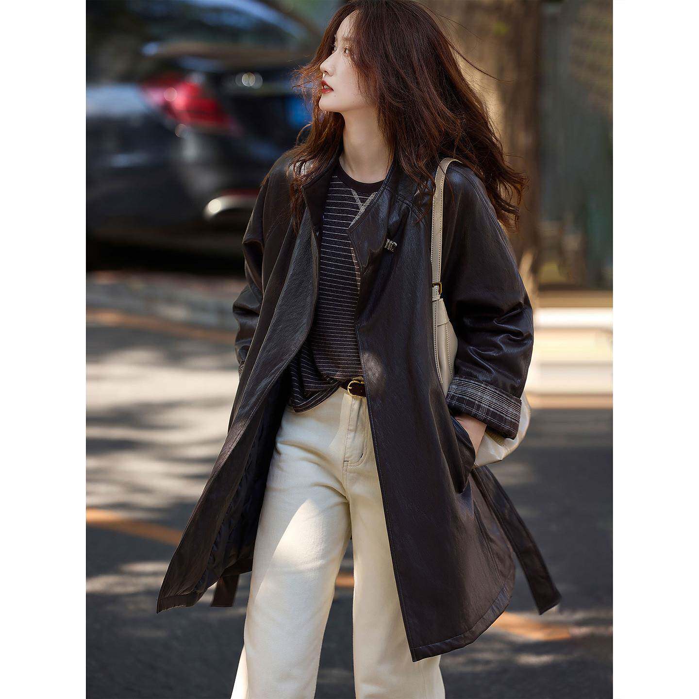 极速苏醒的乐园羽绒服女2026冬季新款白鸭绒中长款仿皮衣外套保暖
