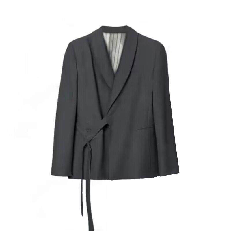 推荐小西装外套装女2025春秋新款韩系休闲职业设计感西服阔腿裤两