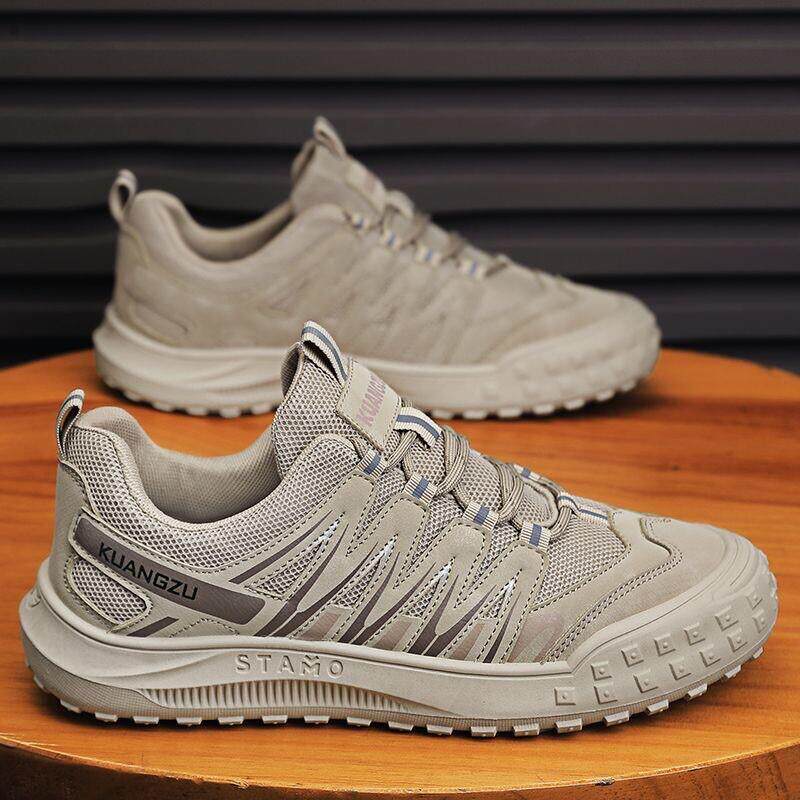 推荐夏季男鞋新款透气劳保鞋子男潮流百搭防滑耐磨运动休闲工作户