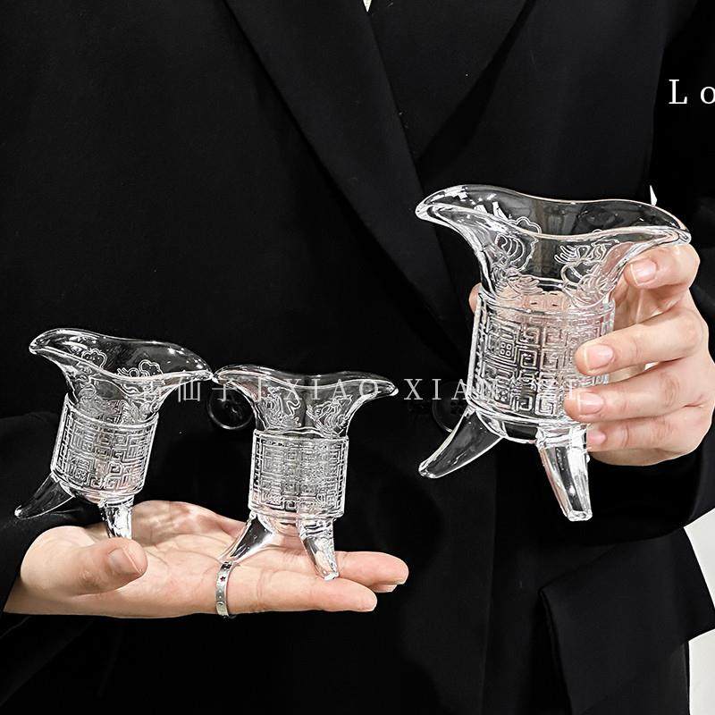 推荐仿古秦始皇二两酒杯家用创意白酒杯高端酒樽设计感小众中国风