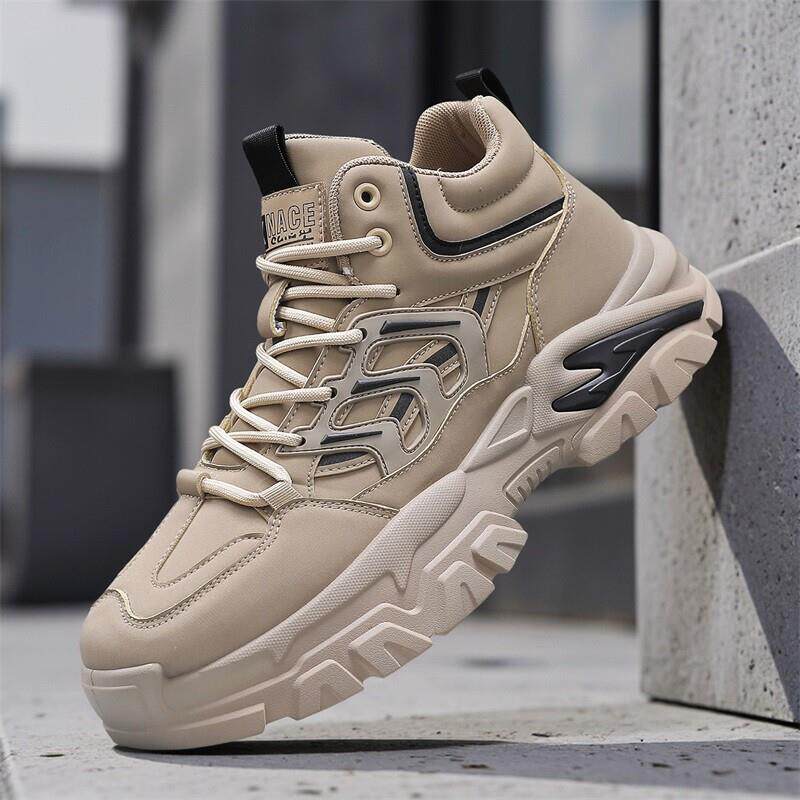 推荐马丁靴男款2026秋季新款厚底增高运动防滑防水登山工装鞋机车