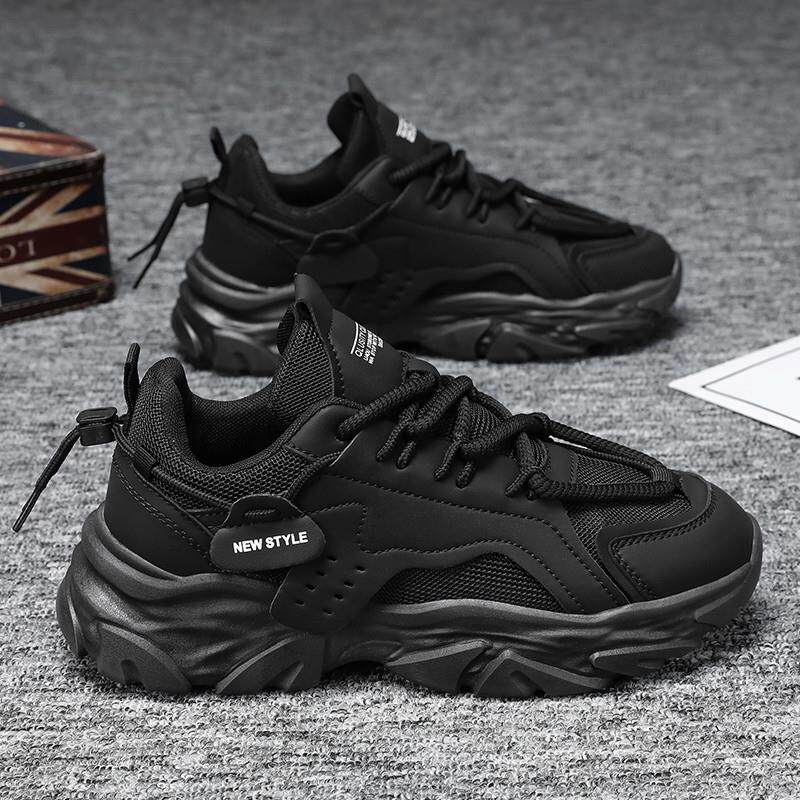 推荐男鞋2026新款透气网面鞋子男潮流百搭厚底小白运动鞋休闲老爹