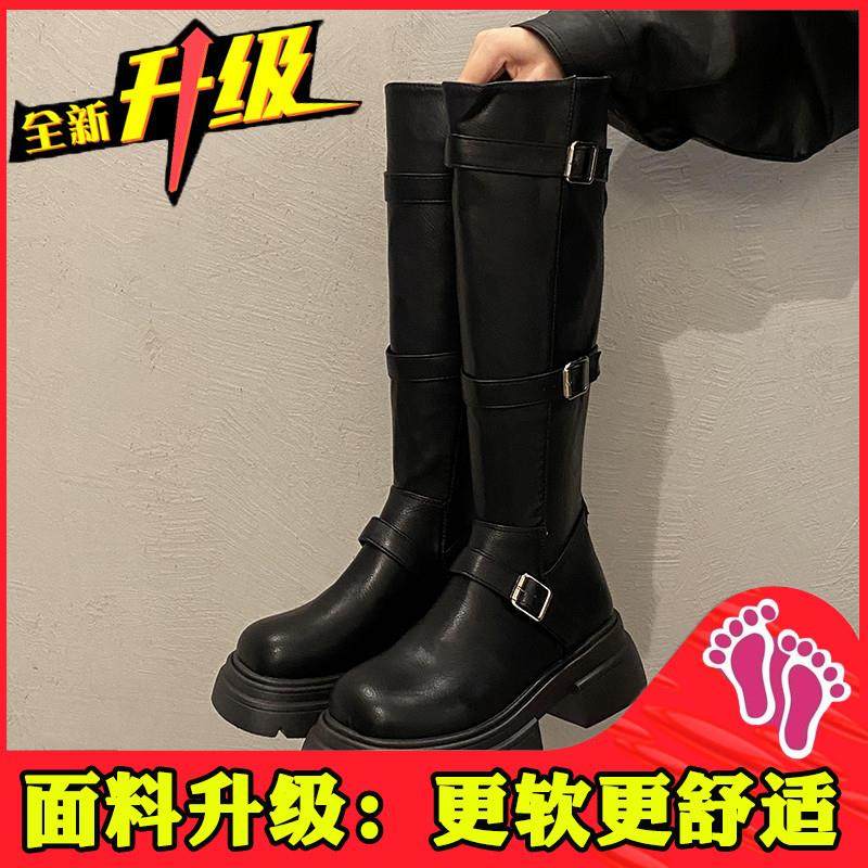 推荐美拉德长筒靴女秋季20