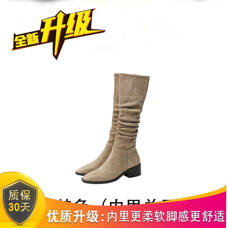 推荐堆堆靴子女长筒靴2026