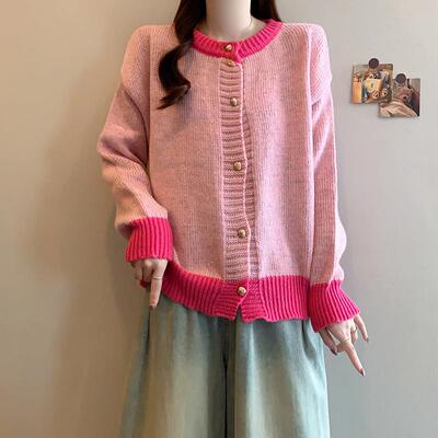 推荐黄色小香风针织开衫毛