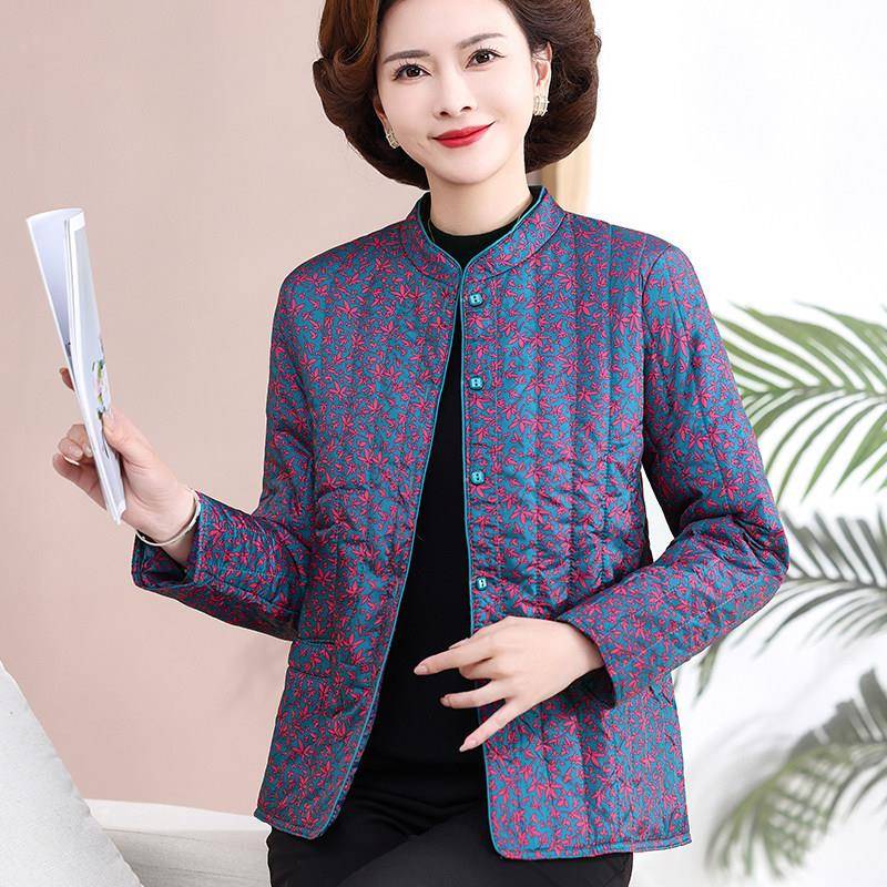 极速老年人冬季小棉袄妈妈羽绒棉衣内胆奶奶轻薄棉服保暖上衣中老