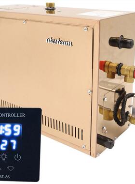 工厂供应6KW桑拿蒸汽机家用蒸汽发生器自动除垢桑拿蒸汽房设备