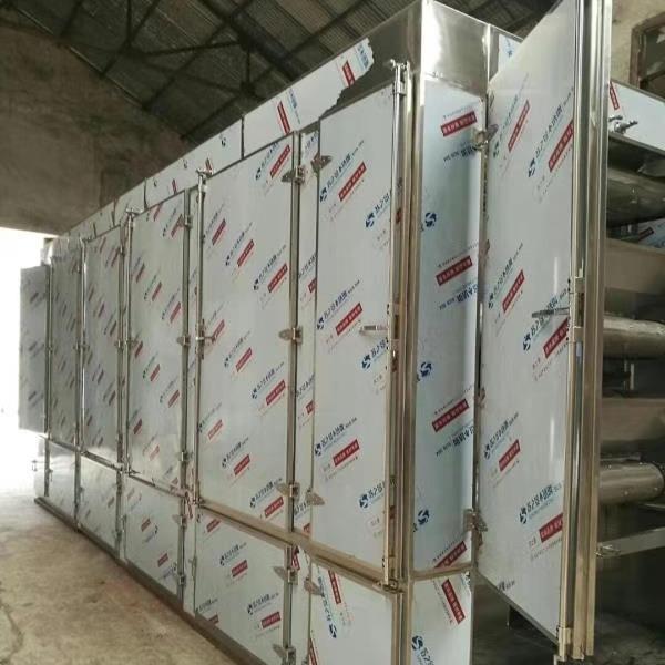 鑫烨干燥网带式菊花烘干机大型不锈钢金盏花金银花杀青烘干设备