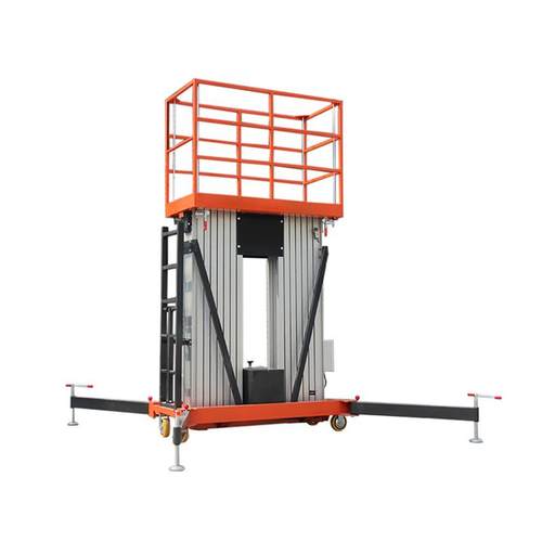12米双柱铝合金升降机桅柱式高空作业平台车移动铝合金升降台