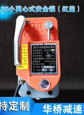 LSL30小离心式安全锁红盖防倾斜式离心限速安全锁高空安全锁