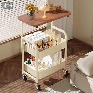 可移动小推车置物架沙发边几零食收纳客厅床边高颜U值带轮茶几桌