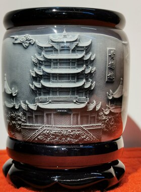 武汉特色礼品黄鹤楼纪念品旅游文创教师节摆件办公室笔筒实用礼物