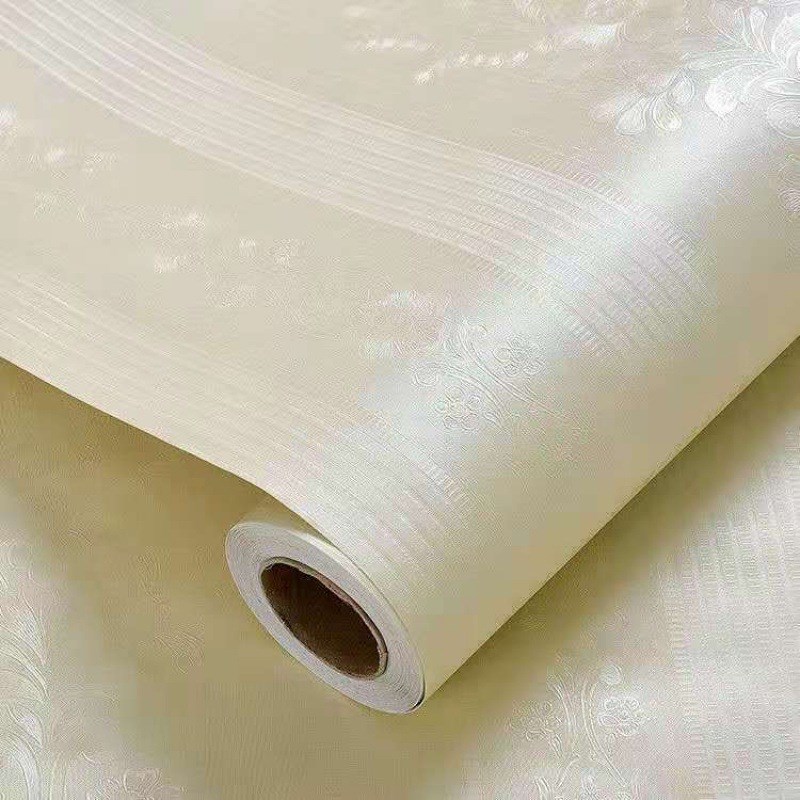 壁纸家用墙壁纸自贴100米大卷60宽防水卧室翻新纯色墙贴纸