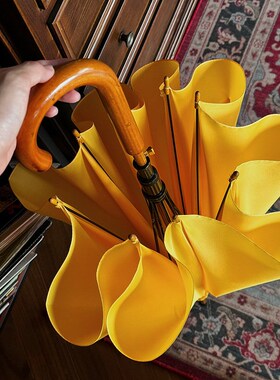 双人自动雨伞定制可印logo男士黄色弯柄女酒店印字订做礼品广告伞