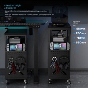 海景房电脑主机托架多层置物架打D印机台式电脑机箱架可移动底托