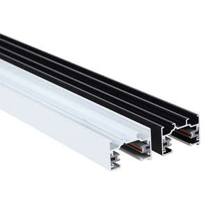 艾明丽LED轨道射灯二线导轨条加厚扁铜芯2米吊杆商铺路轨家用滑轨