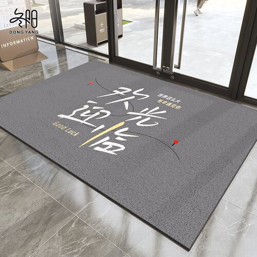 欢迎光临门垫商用入户门口地垫进门公司迎宾地毯店铺丝圈定制脚垫
