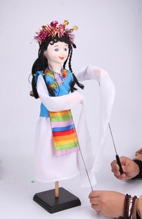 杖头木偶 少数民族偶人 学校表演道F具 益智木偶 居家摆设 礼品