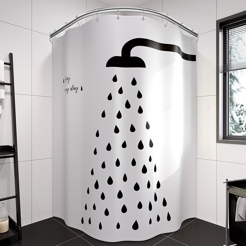 304不锈钢浴帘杆可打孔免打孔弧形卫生间淋浴房L型浴室浴杆架,家庭/个人清洁工具,浴帘杆,淘宝优惠券,粉丝福利购,淘宝优惠卷