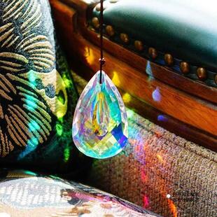 三棱镜儿童太阳捕手玩具微瑕疵炫彩水滴光影空中吊饰挂件彩虹挂饰