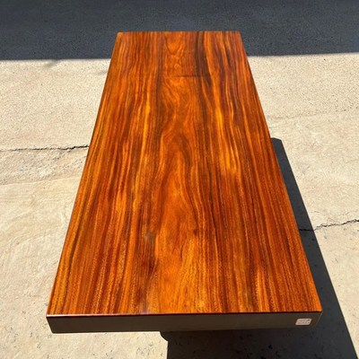 非洲奥坎实木大板桌原木菠萝格茶桌茶台花梨木办公会议简约红木桌